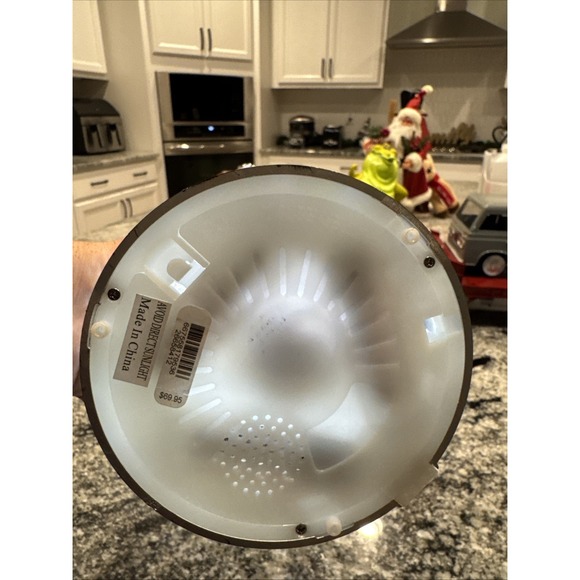 Palm Tree Color Changing Night Light Glitter Sparkle and Metal Candle Holder - Picture 7 of 11